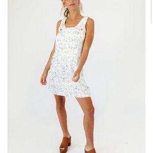 Light blue/white “Shirtalls” aka a dress/overall